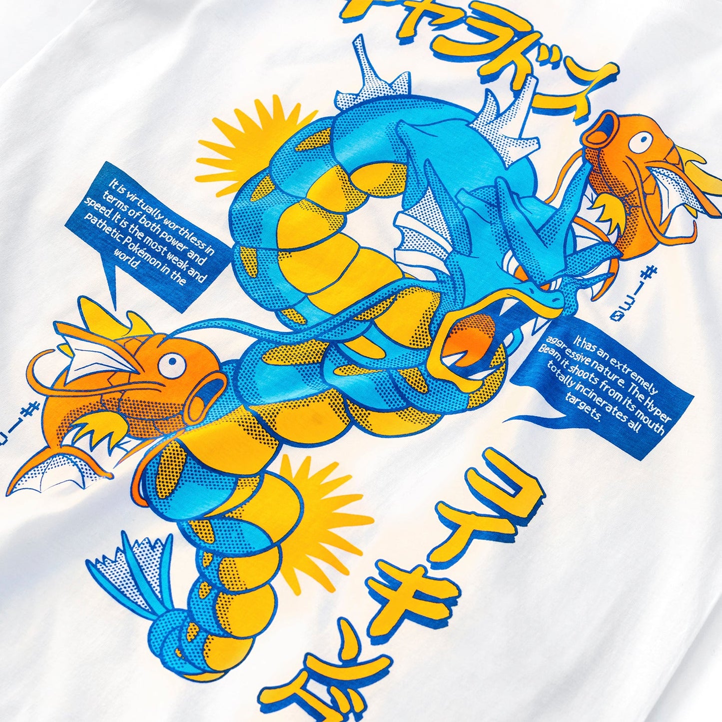 Playera #129 Y #130 / Pokémon - Blanco