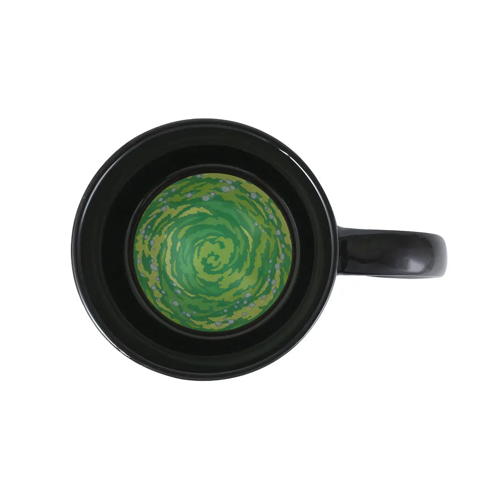 Taza Mágica Edición Limitada On Fire - Rick Y Morty (La Taza Cambia De Color)