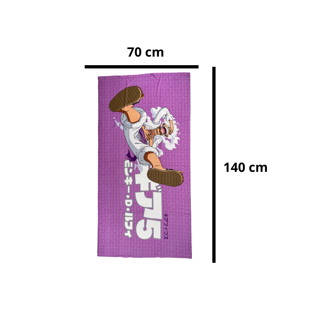 Toalla de Medio Baño - Luffy Gear Five (One Piece)