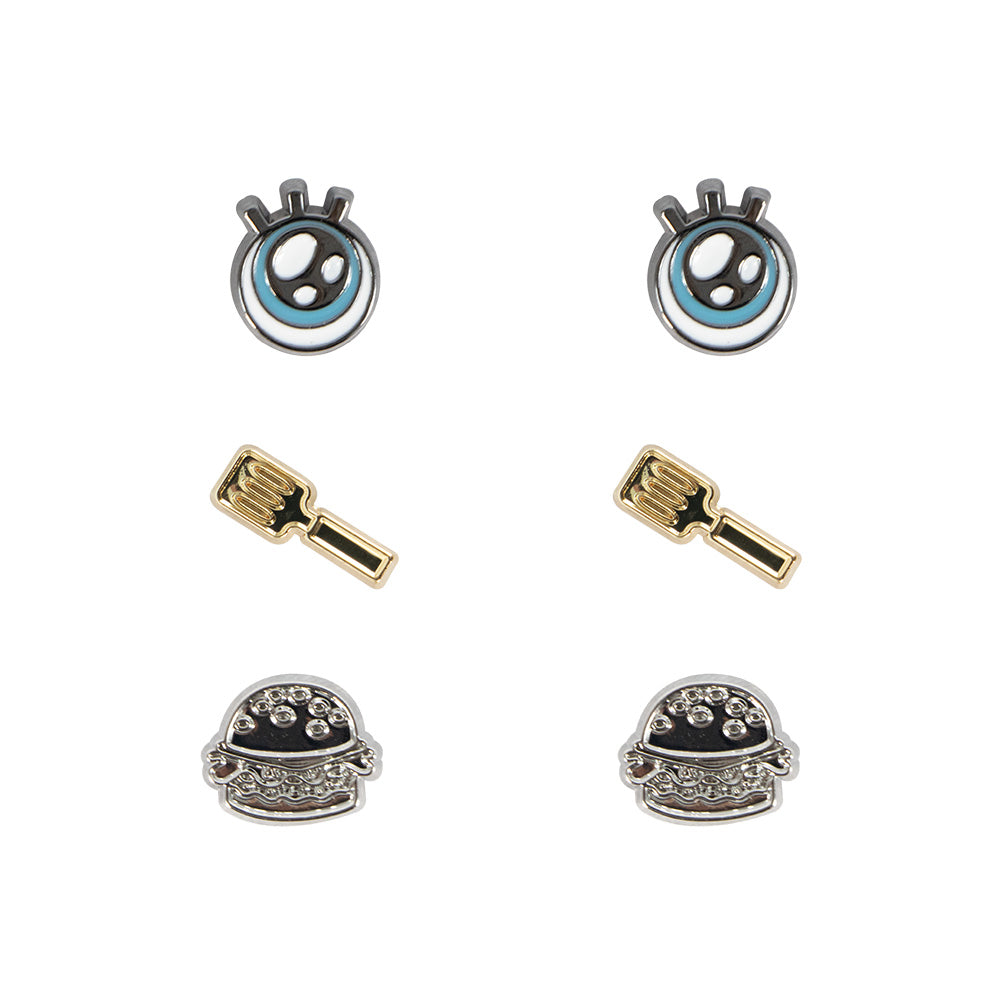 Aretes Coleccionables - Kit 3 Piezas (Bob Esponja)