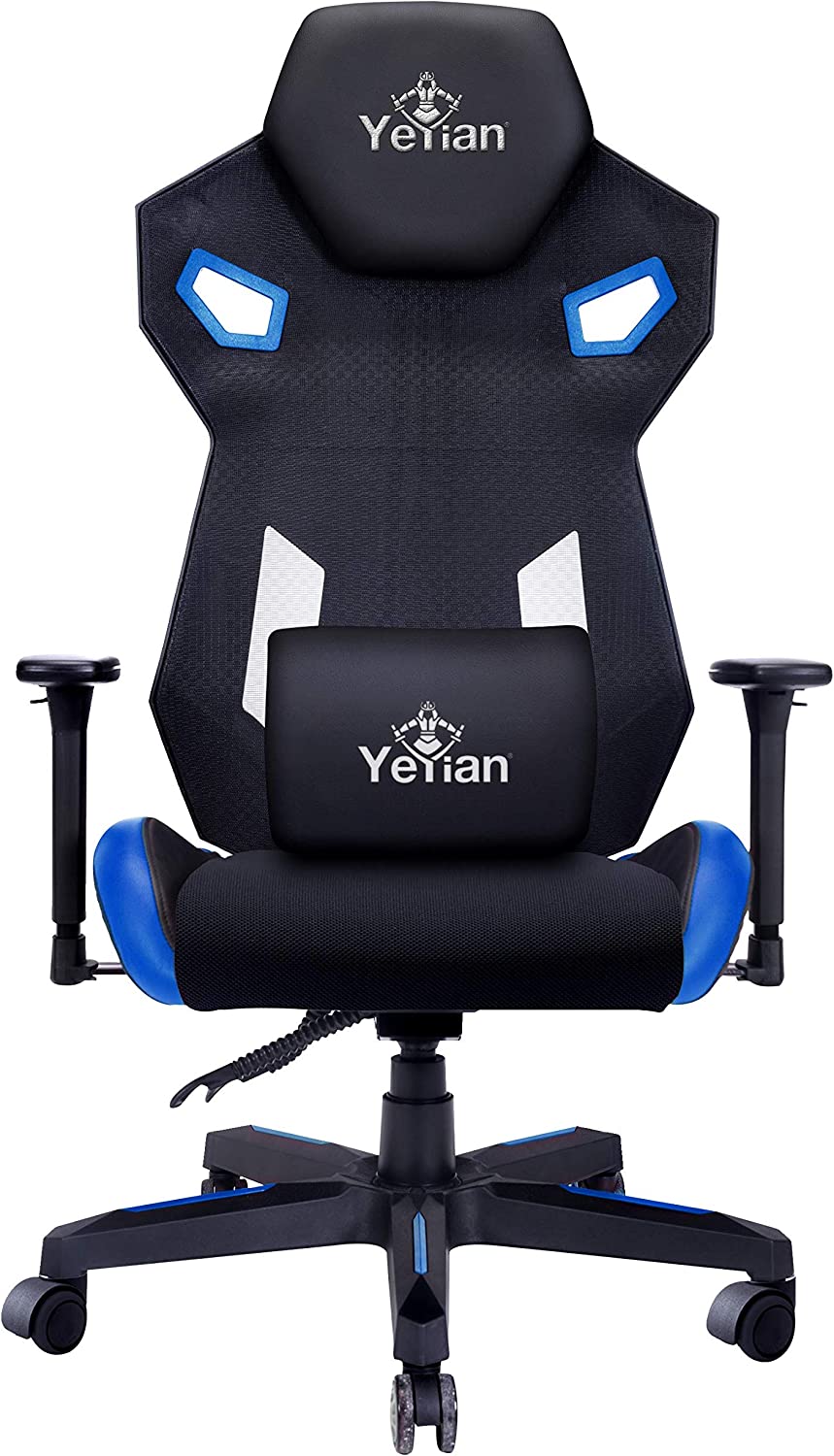 Yeyian Silla Gamer Drakkar, hasta 150Kg, Negro/Azul