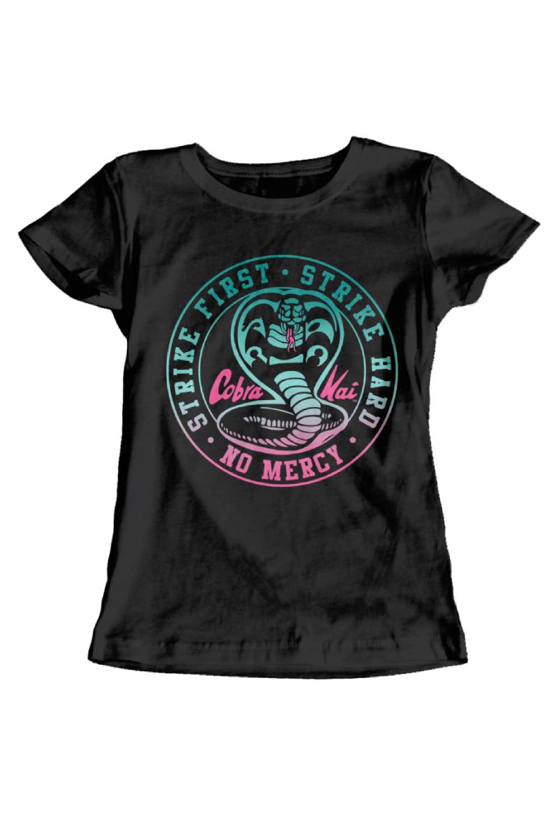 Blusa Cobra Kai Logo Neon - Negro