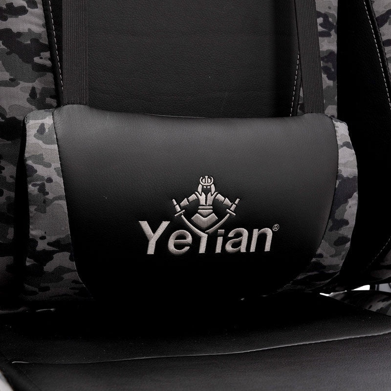 Yeyian Silla Gamer Ryuji Night Camouflage, hasta 150kg - Negro/Gris