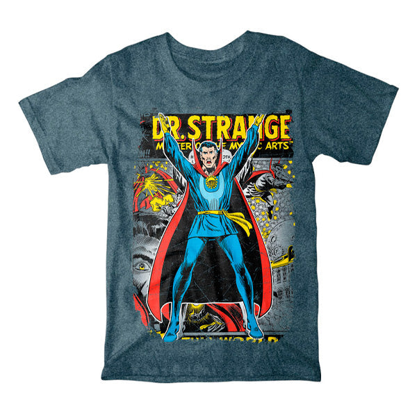 Playera Dr. Strange Portada Comic - Azul Snow