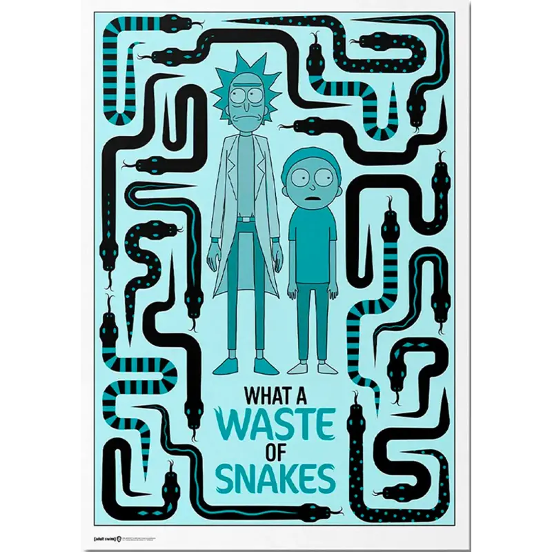 Rick & Morty: Poster Exclusivo - Snakes