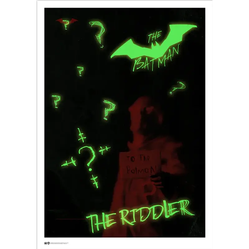 The Batman:Acertijo (Glow In The Dark) - Poster Exclusivo (Piezas Limitadas)