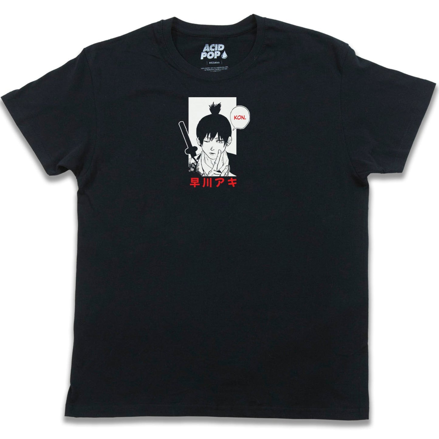 Playera Aki Hayakawa / Chainsaw Man - Negro