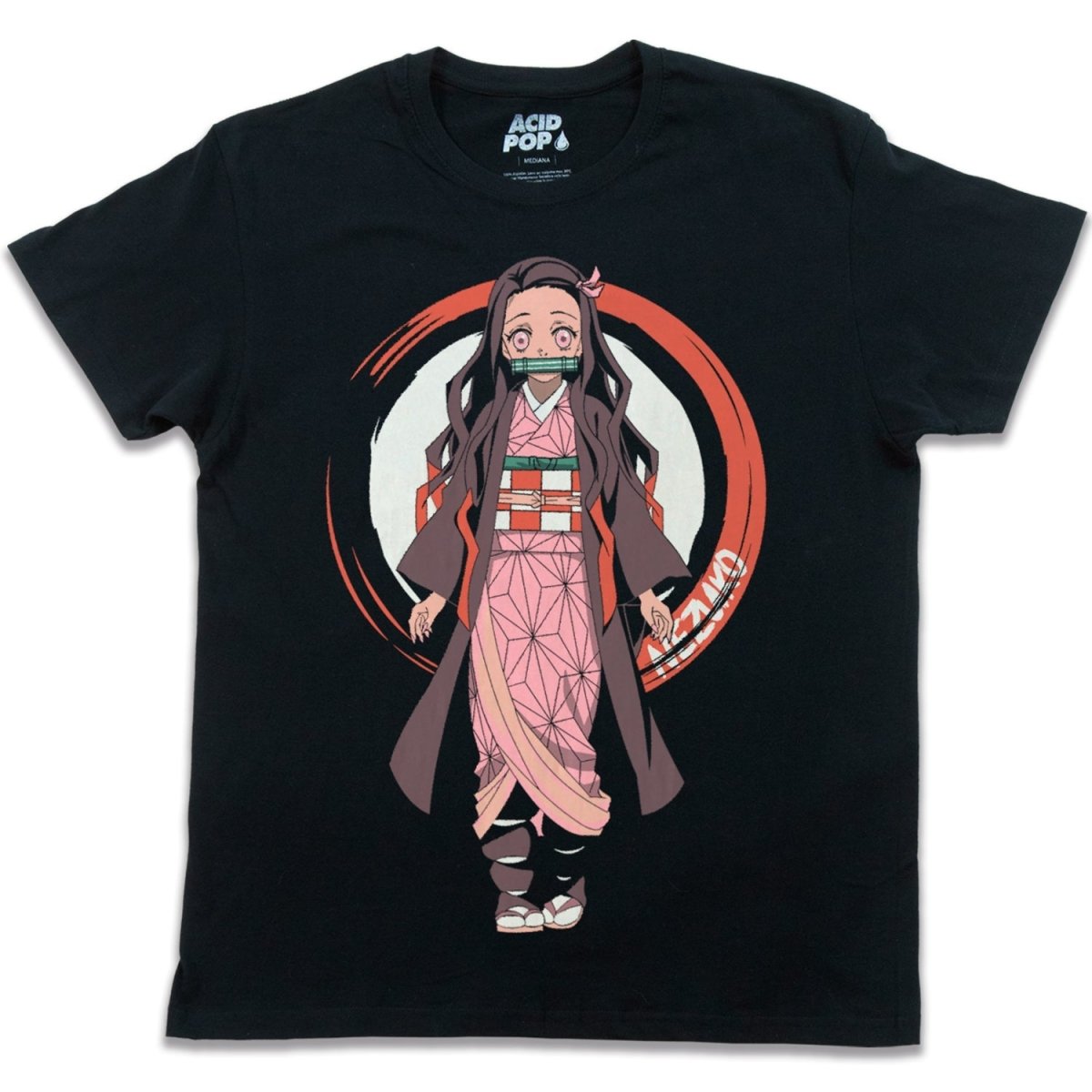 Playera Nezuko Kamado / Demon Slayer - Negro