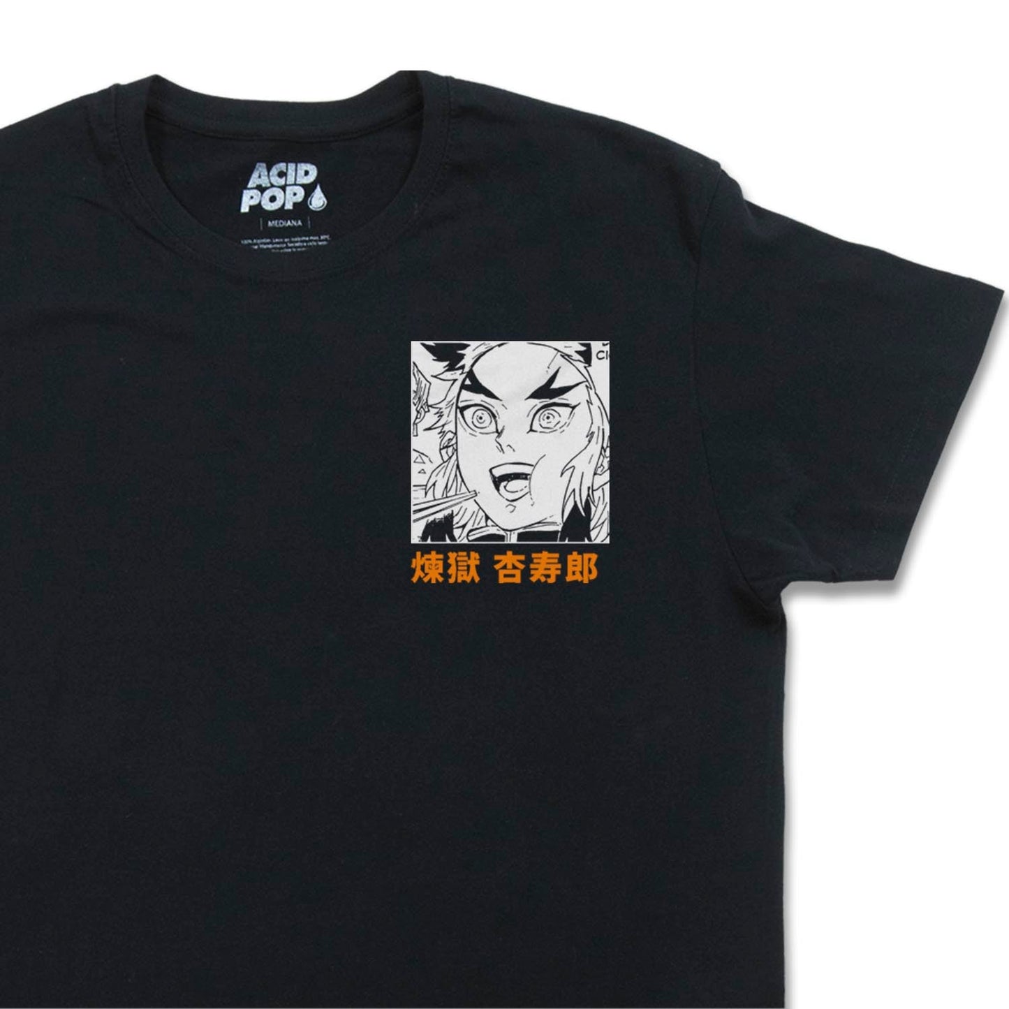 Playera Pilar del Fuego / Demon Slayer - Negro