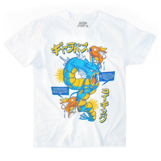 Playera #129 Y #130 / Pokémon - Blanco