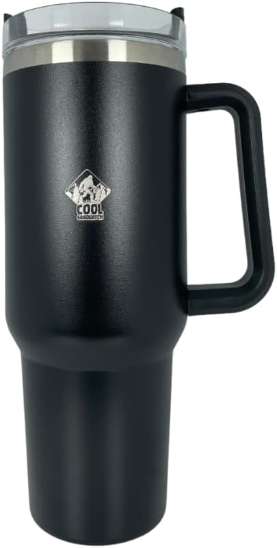 Termo Acero Inoxidable con Popote 1.1 L (Negro)