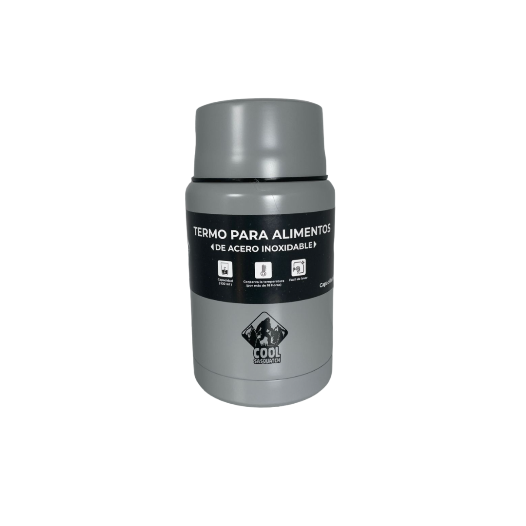 Termo Para Alimentos Con Cuchara (Gris)