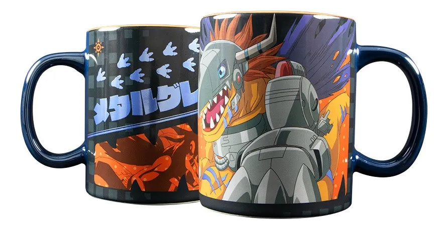 Taza Jumbo Coleccionable - Digimon (Metalgreymon)