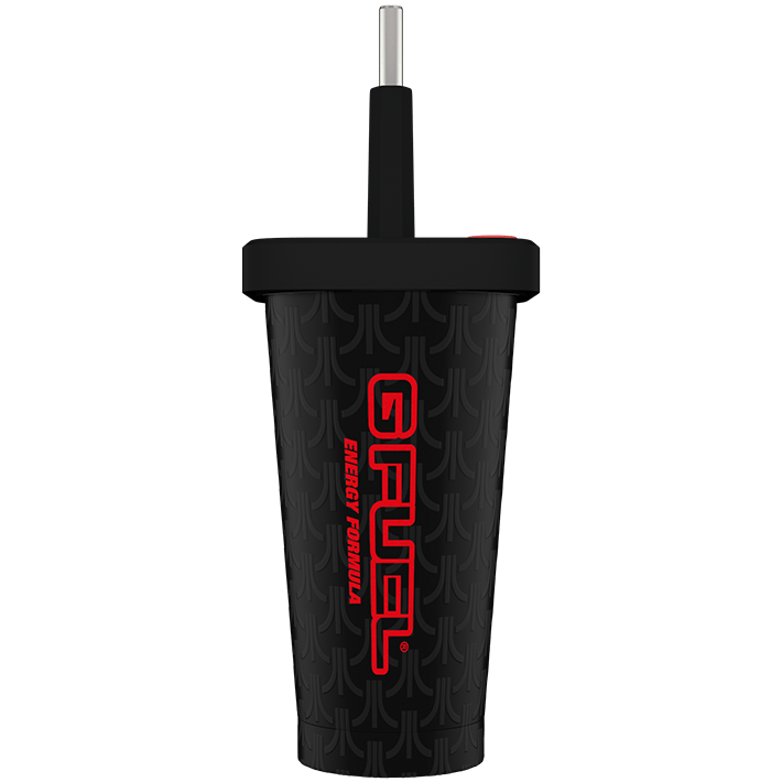 Atari Tumbler Shaker Cup (Vaso de Acero Inoxidable con Popote)