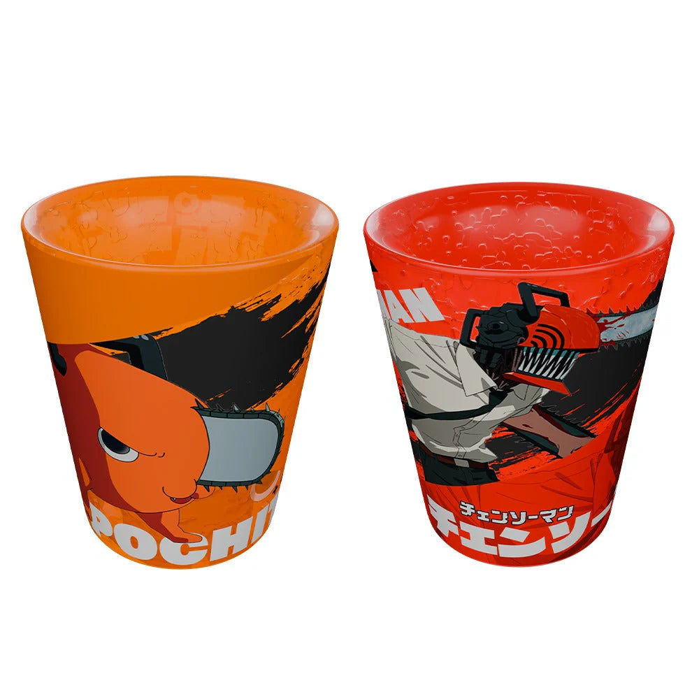 Set Duo Mini Vasos de Gel -  Chainsaw Man