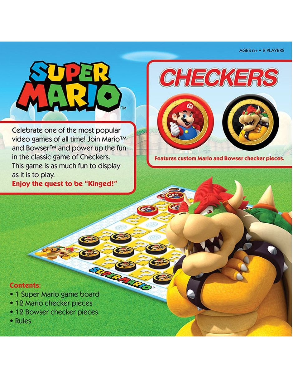 Juego de Damas Super Mario VS. Bowser