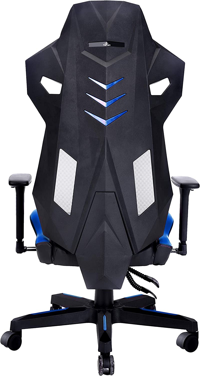 Yeyian Silla Gamer Drakkar, hasta 150Kg, Negro/Azul