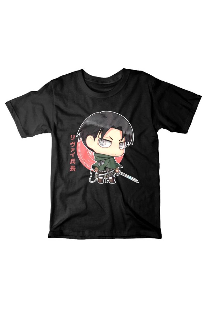 Playera De Dama - Attack On Titan Levi Ackerman Animado