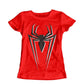 Playera Para Chava Spider Man Logo Movie - Rojo