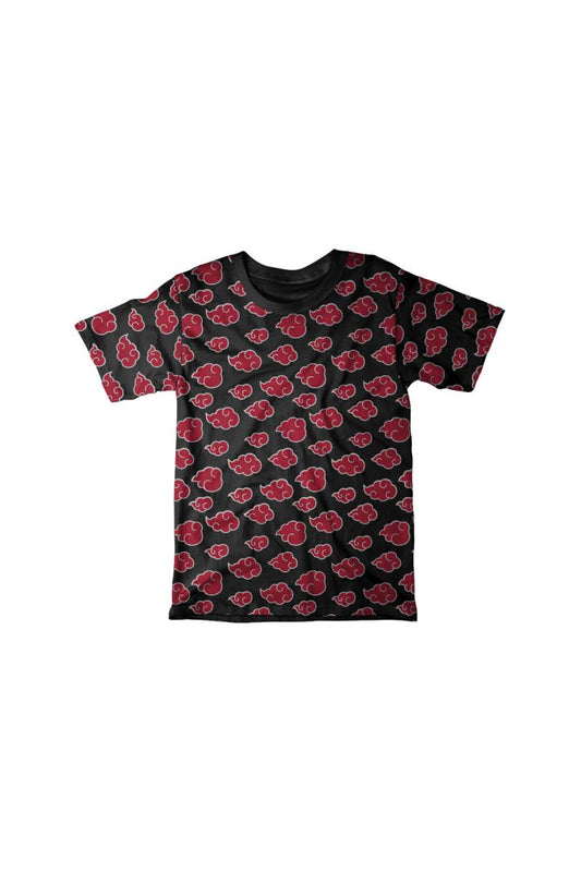 Playera Naruto Logos Akatsuki - Negro