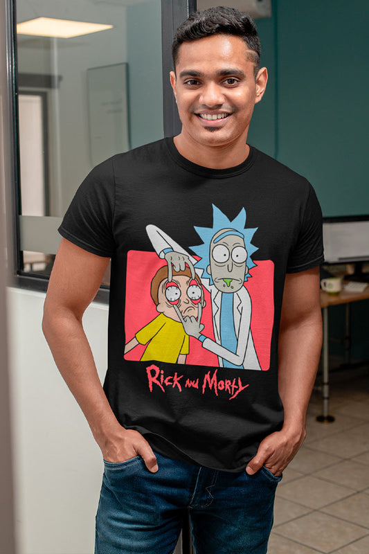 Playera Rick And Morty - Negro