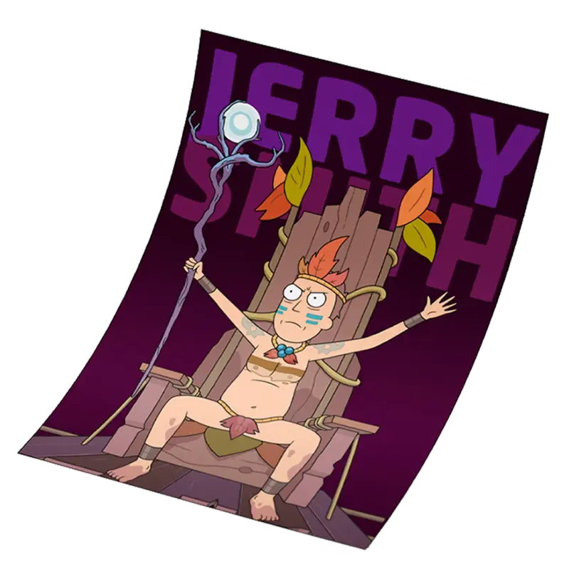 Rick & Morty: Poster Exclusivo - Jerry Smith