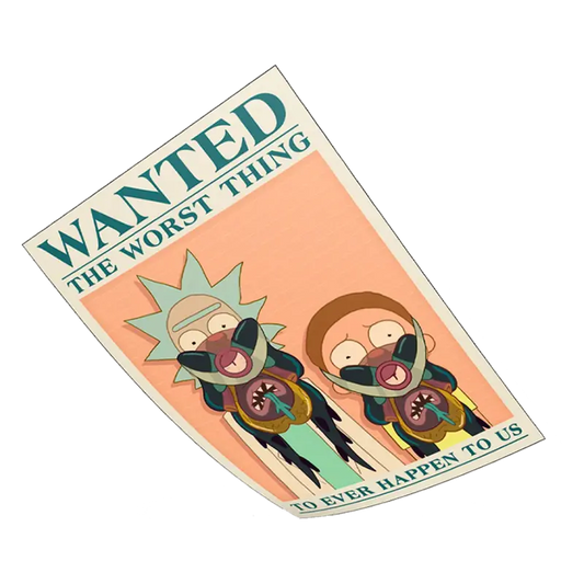 Rick & Morty:  Poster Exclusivo - Wanted