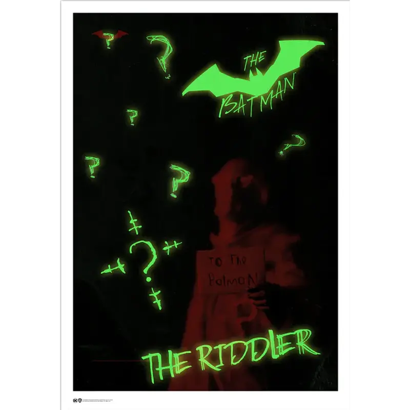 The Batman:Acertijo (Glow In The Dark) -  Poster Exclusivo (Piezas Limitadas)