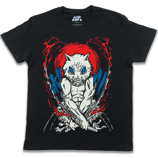 Playera Beast Breathing / Demon Slayer - Negro