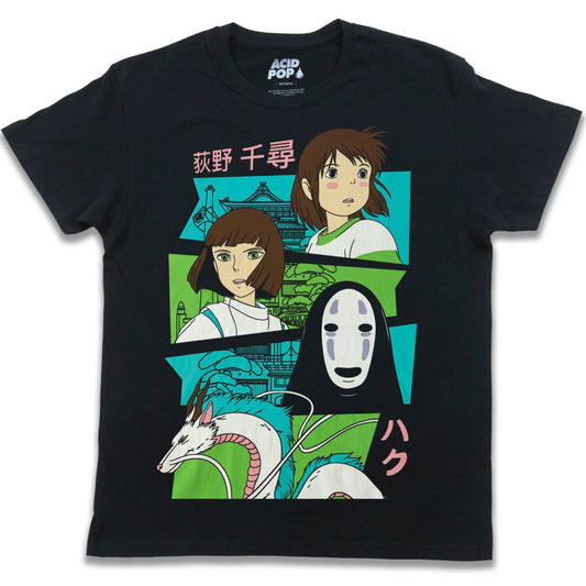 Playera Spirited Away / Ghibli Studios - Negro